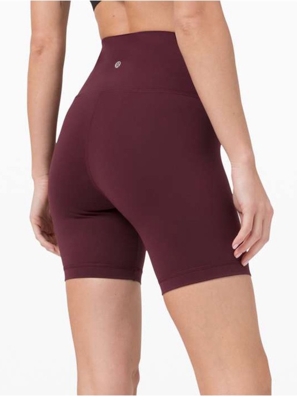 lululemon athletica Wunder Train High-Rise Maroon 8” Bike Shorts Cassis purple 6